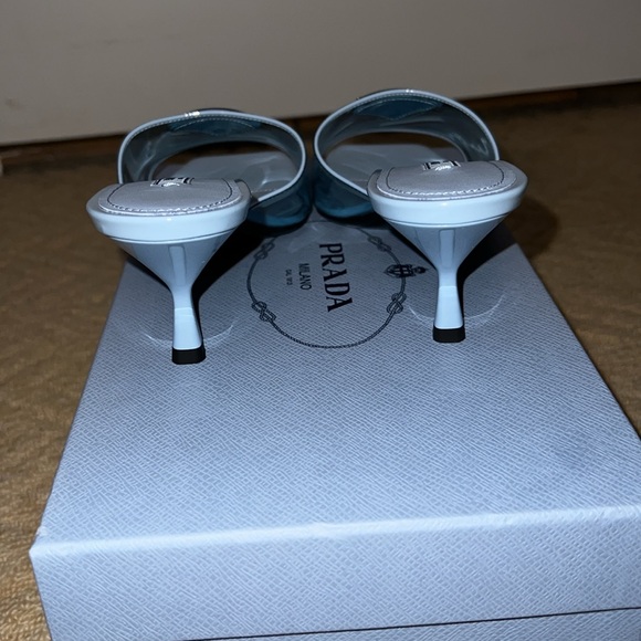 Prada ciabatte clear slide in Celeste - Picture 6 of 7